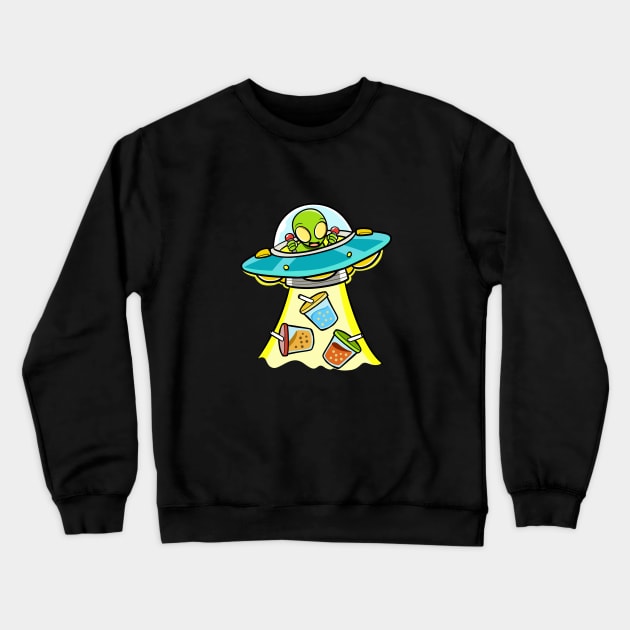 Boba Alien Crewneck Sweatshirt by WildSloths